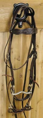 Floral Brow Band Pony Bridle