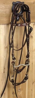 Pony Brow Band Bridle Diamond Spots JB