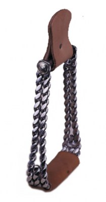 Heavy Black Steel Bell Bottom Stirrups